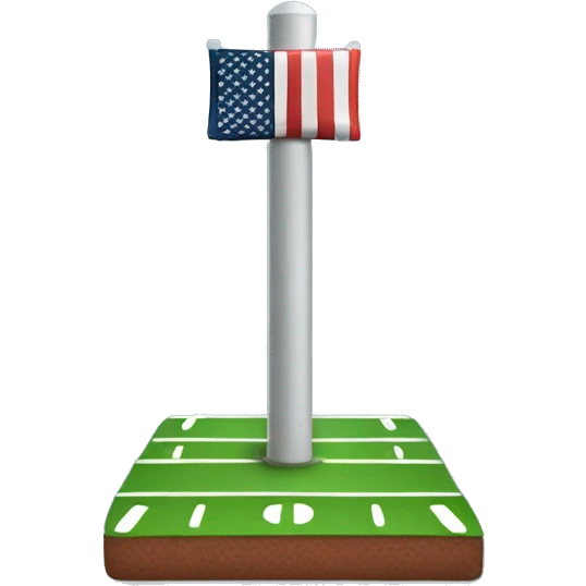 American national football league field goal post emoji