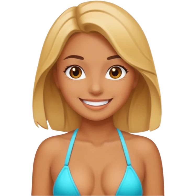  Naugthy girl,sexy bikini emoji