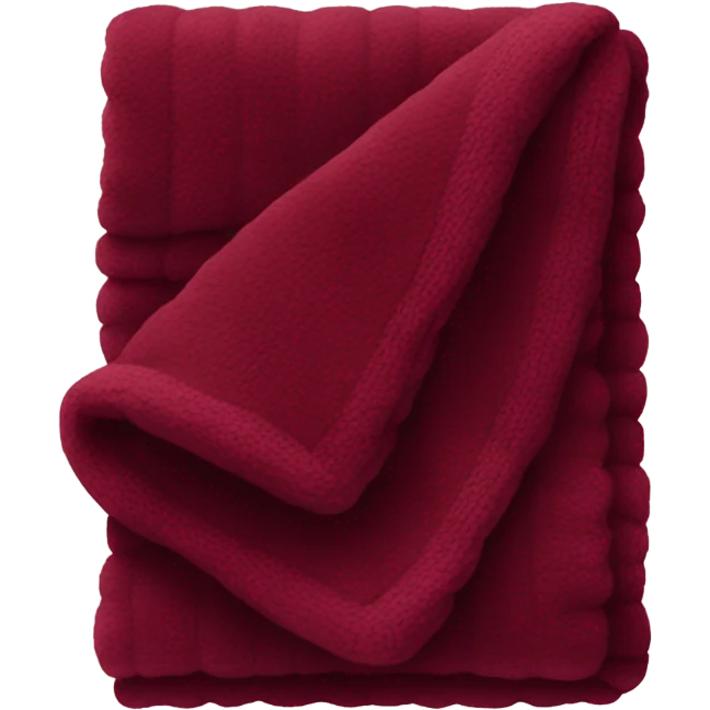burgundy blanket emoji