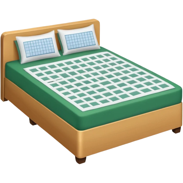bedsheets with excel spreadsheet emoji