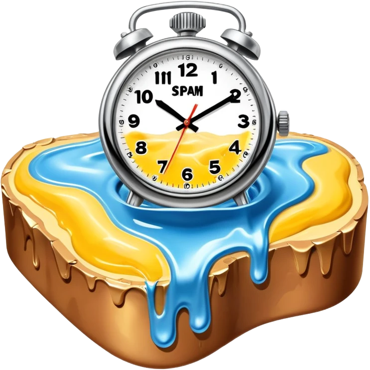 surreal melting SPAM watch dali landscape emoji