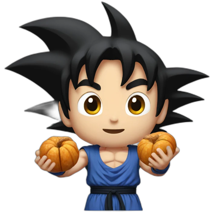 goku holding nuts emoji