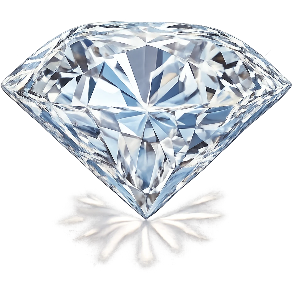 glamorous diamond, sparkling and radiant, no background emoji