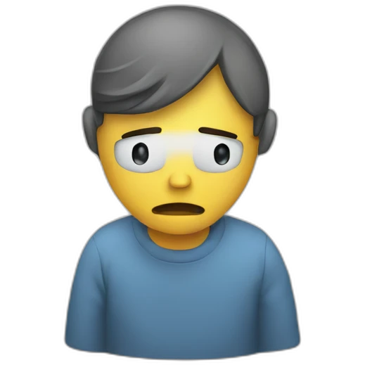 Depression caused by TBI emoji
