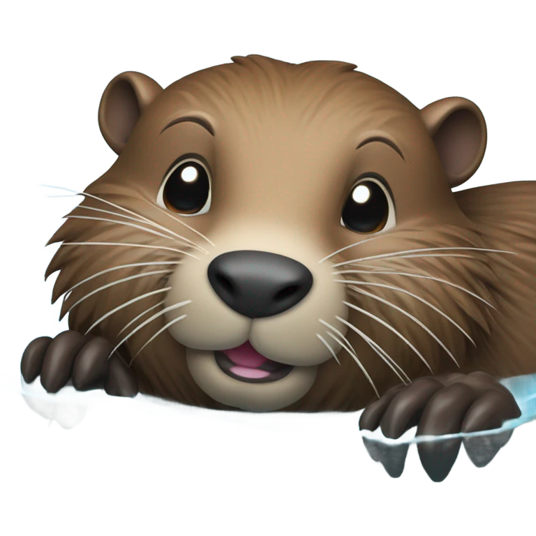 beaver bathing  emoji
