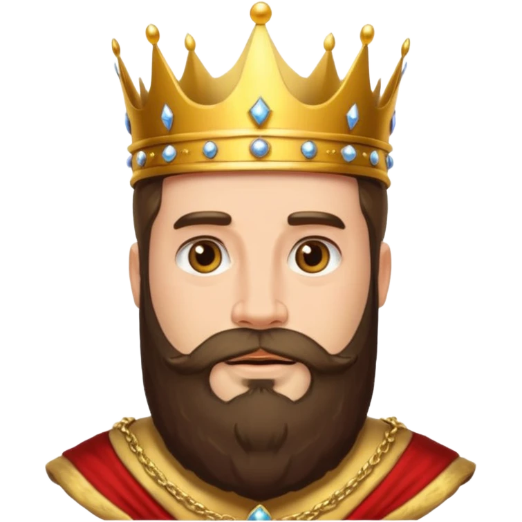 big bearded king emoji