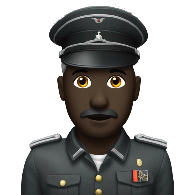 German militaire with black skin  emoji