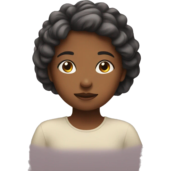 girl being mindful emoji