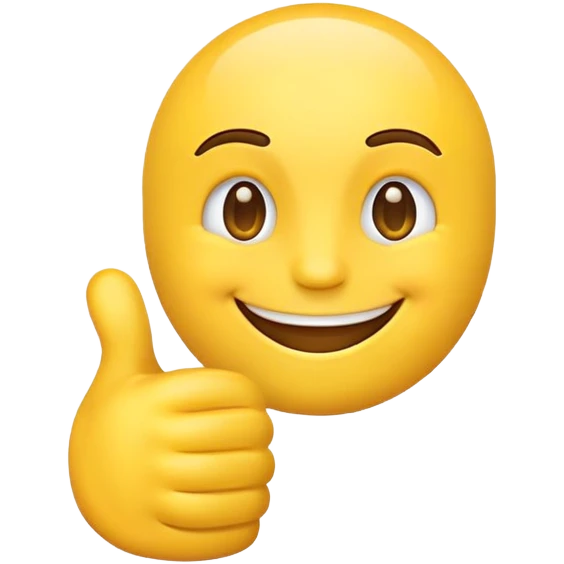 Emoji with thumbs up emoji
