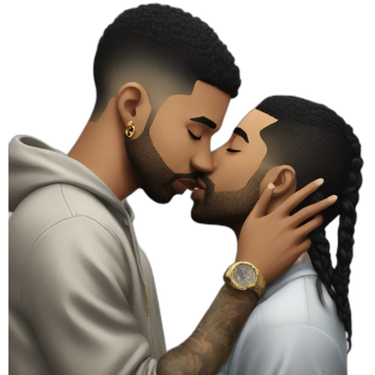 drake kissing 21 savage emoji
