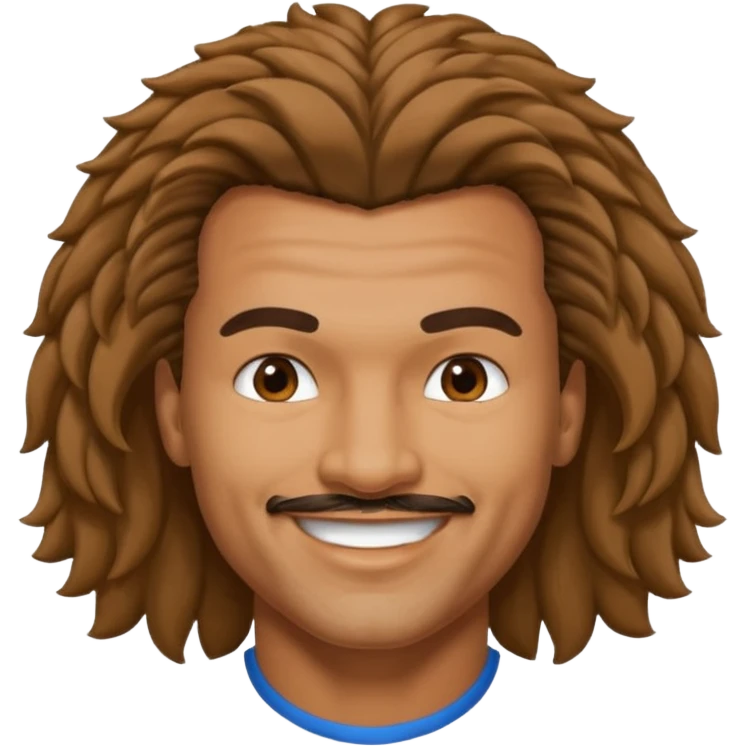 Ruud gullit with the iconic hair emoji