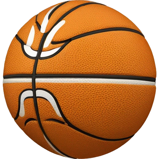 Balón de básquet en formade corazon  emoji