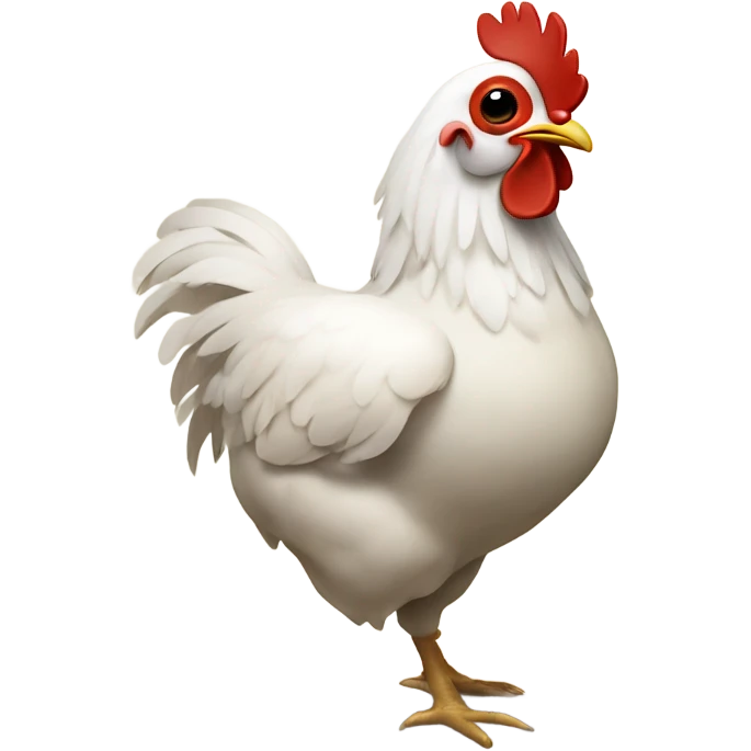 Chicken with a sake mask emoji
