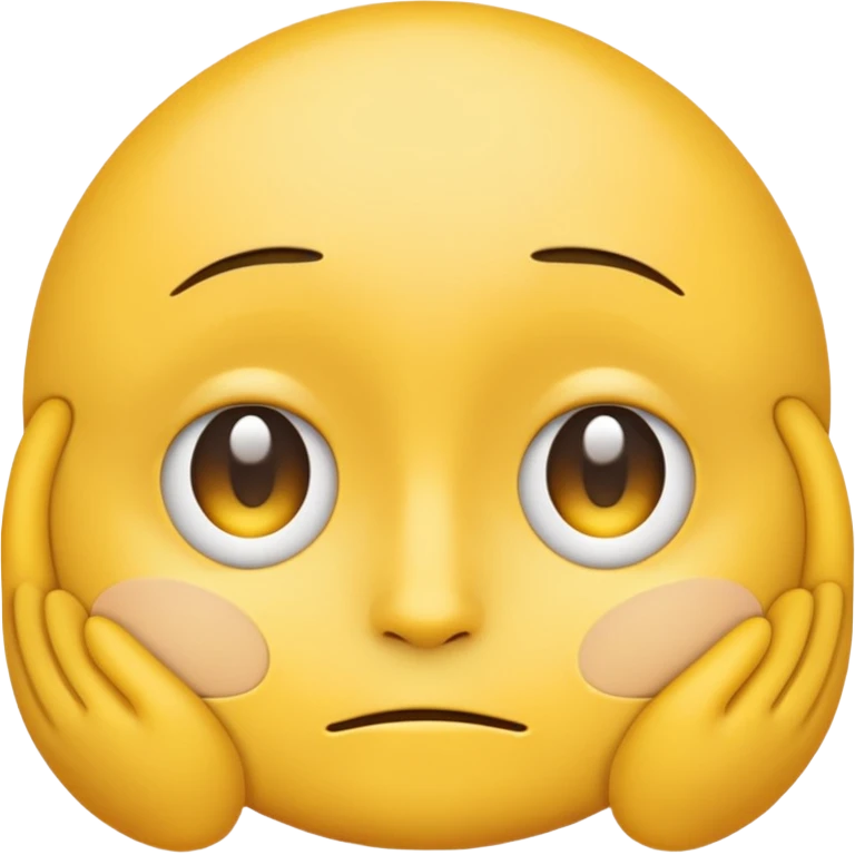 Generate me a blank face emoji with the upper eyelid half closed make it the original yellow emoji remove the nose emoji