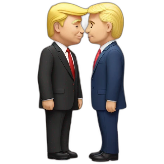 trump-and-putin-kissing,-lgbtq+ friendly, positivity, inclusiveness emoji