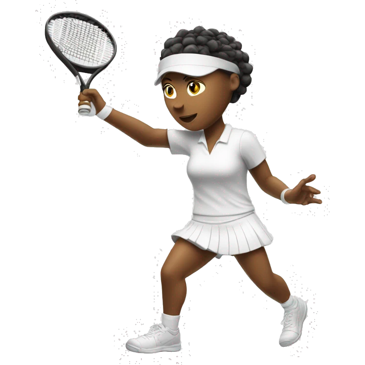 white Tennis player with a headband hitting a forehand  emoji