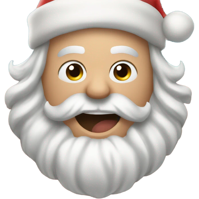 santa holding onto his hairy fat shirtless belly as he laughs emoji