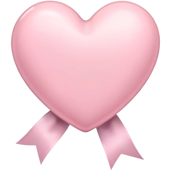 pastel pink heart with a ribbon emoji