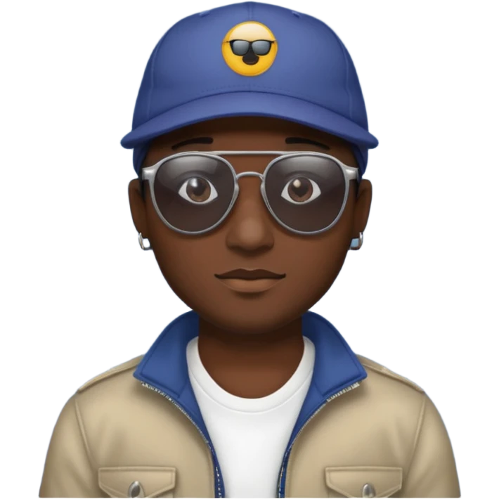 Hype man with sunglasses and cap emoji