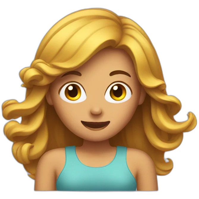 woman flipping hair emoji