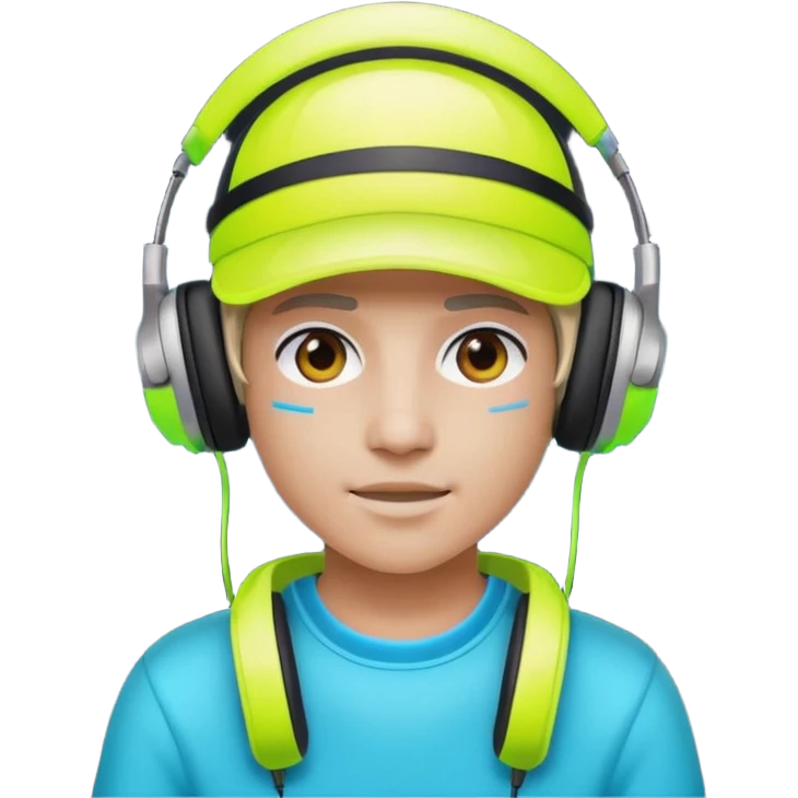 Neon Visor Gamer emoji