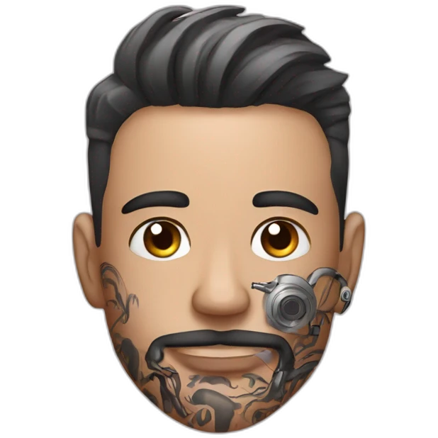Man With Tattoo With Tattoo Removal Machine emoji