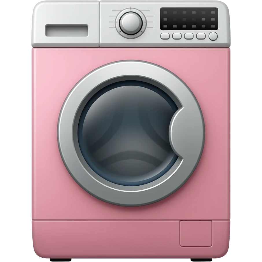 Pink laundry machine emoji