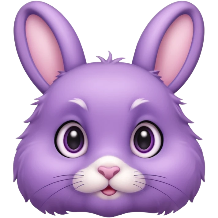 Cute purple bunny emoji