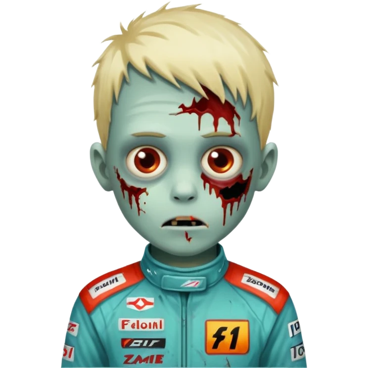 kid zombie formlua 1 racer emoji