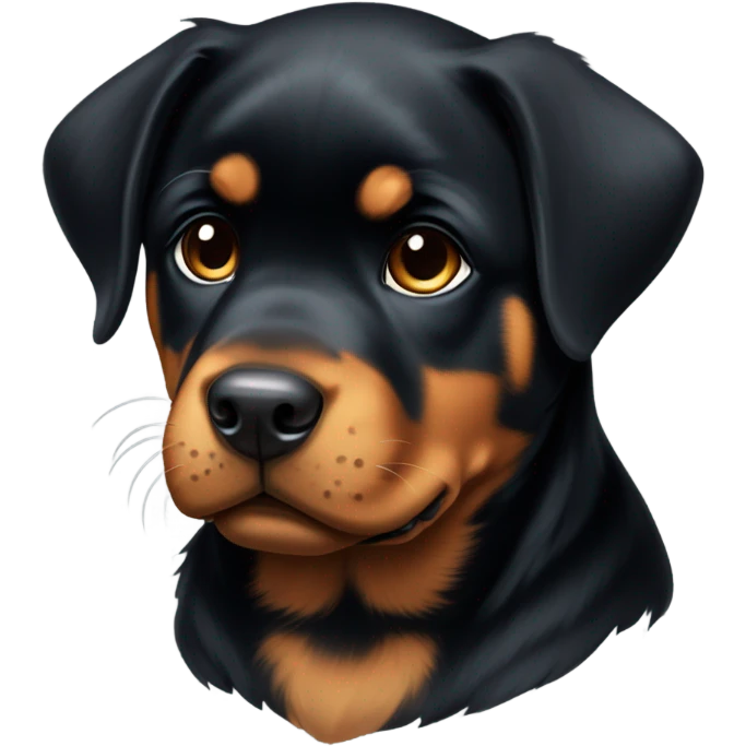 Rottweiler puppy emoji