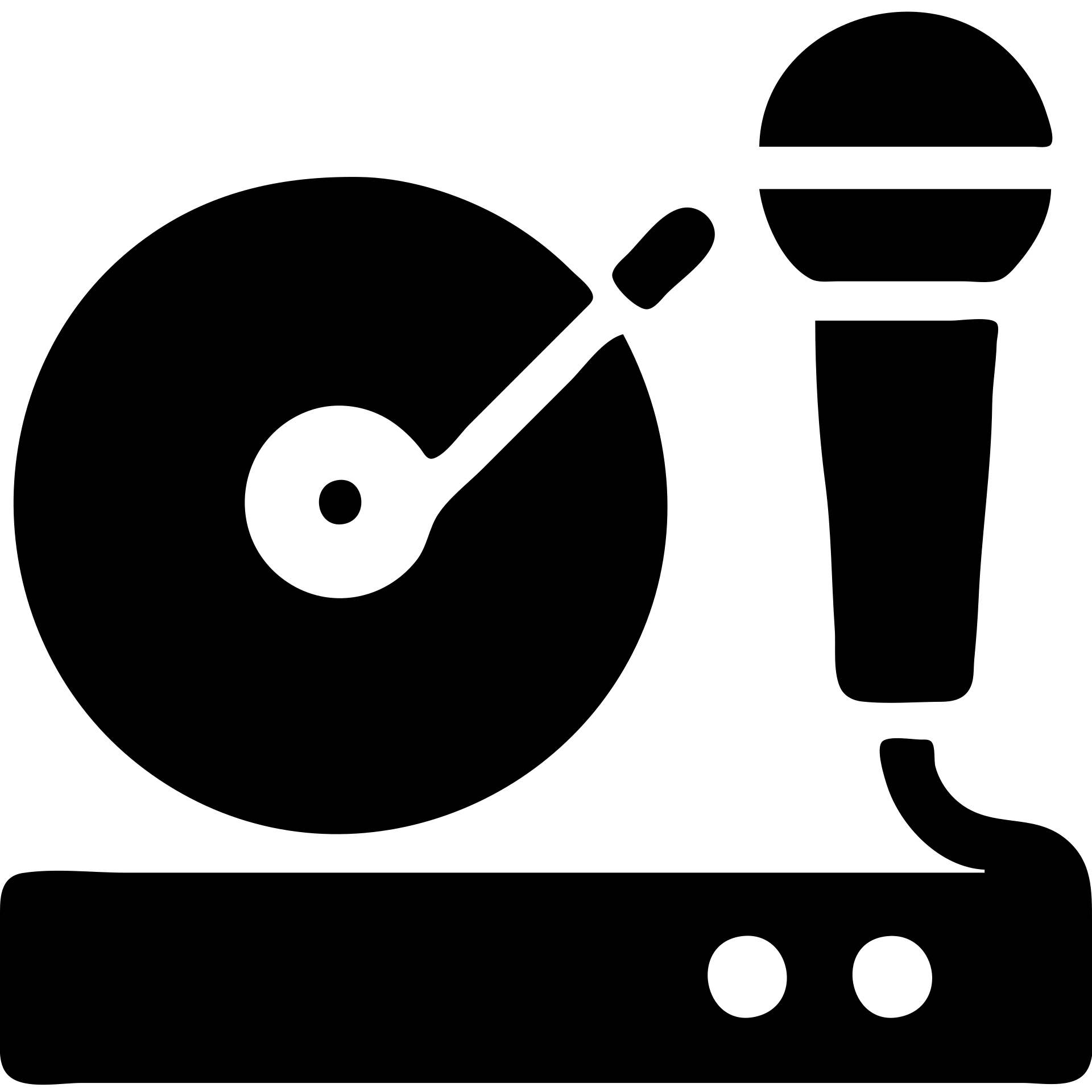 A DJ setup with a microphone emoji