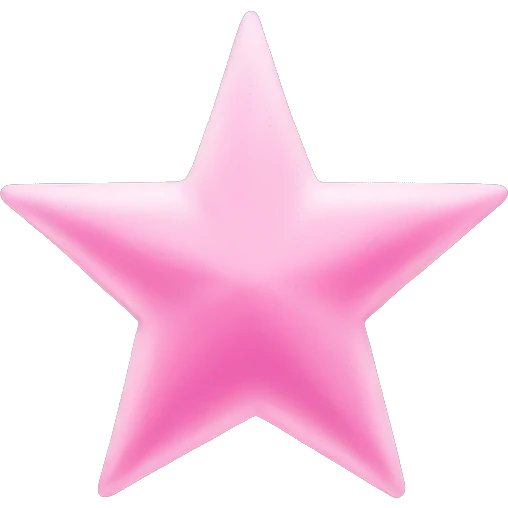 Pink Star emoji