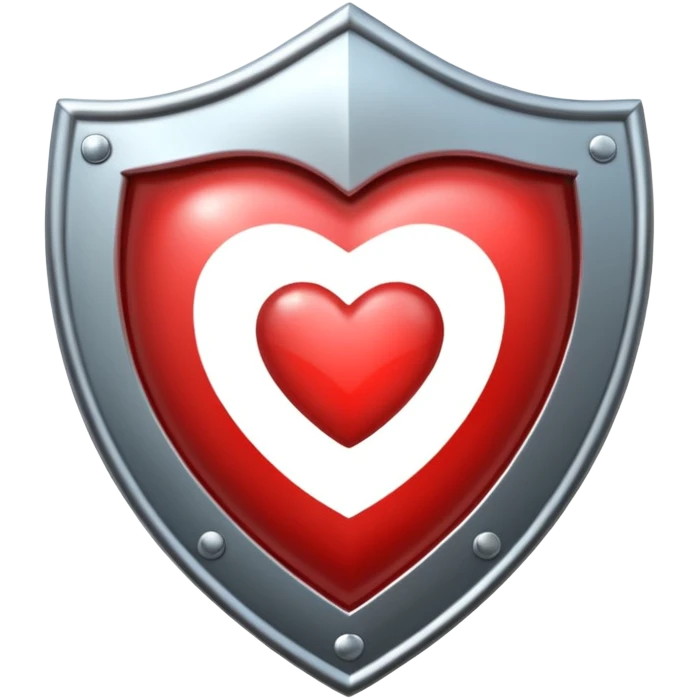 shield protecting a heart, life insurance emoji