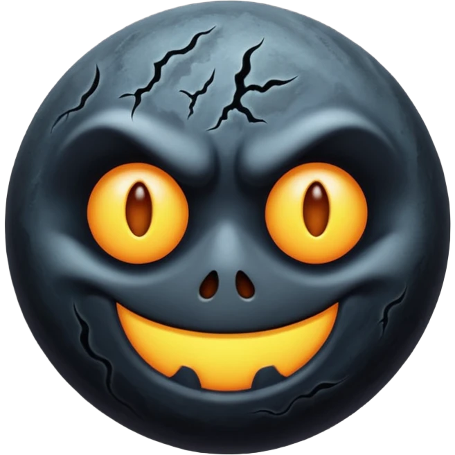 Cursed Dark Moon emoji