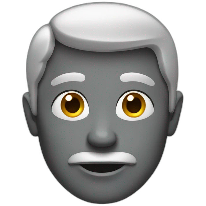 gray face emoji