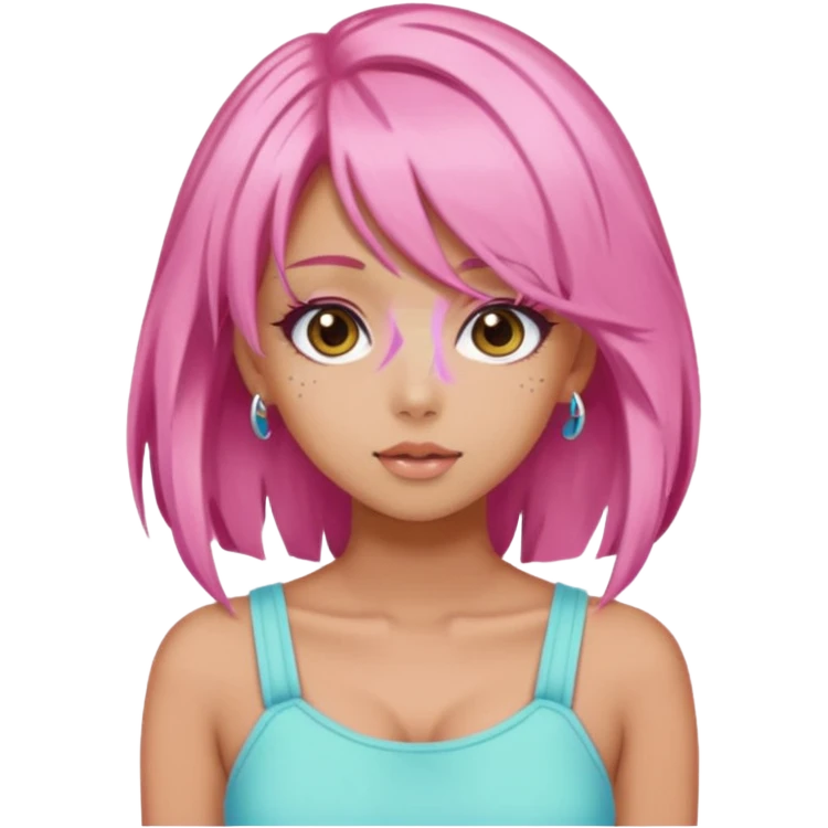 Pink Aesthetic Gyaru Summer Girl emoji