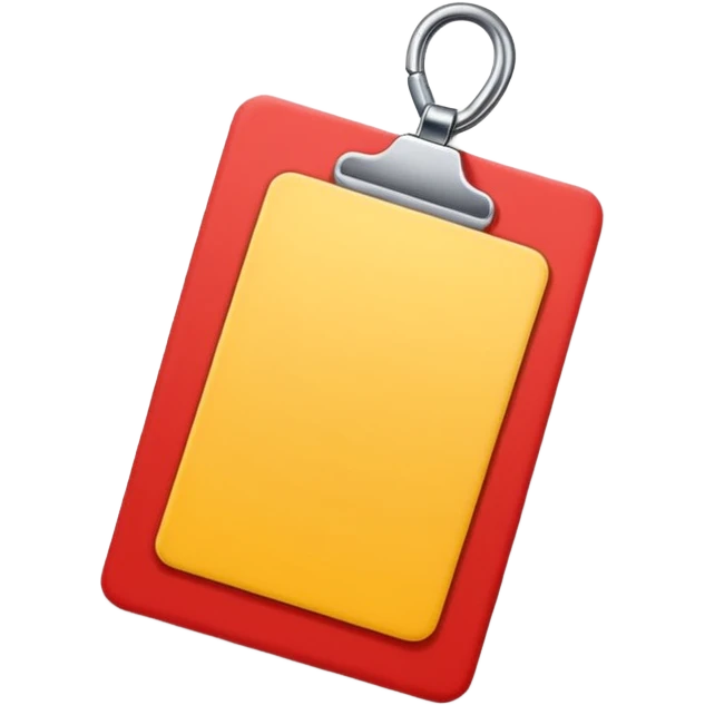 red and yellow card emoji