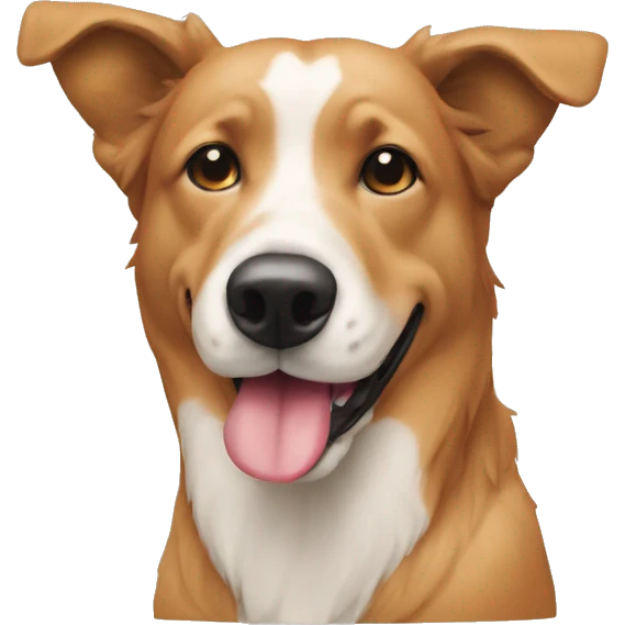 Chien qui mange des croquette  emoji