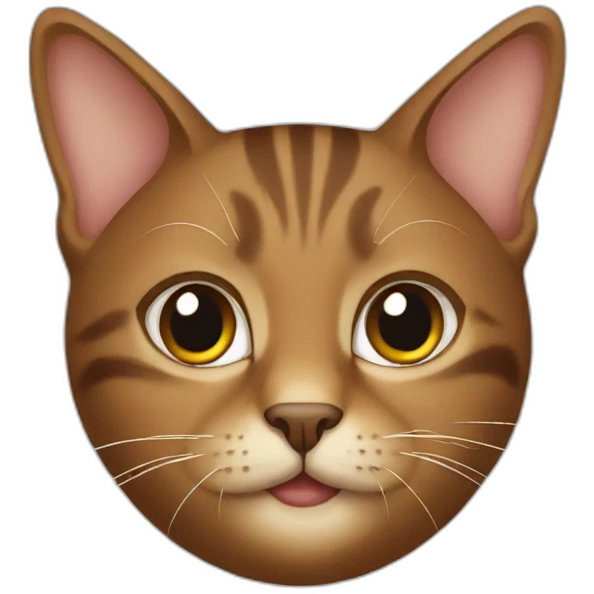 Cats brown emoji