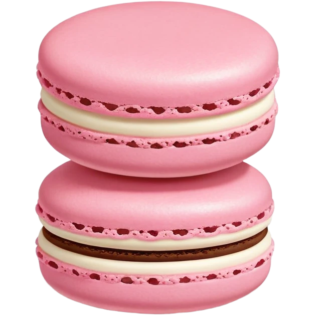 Pink macaron emoji