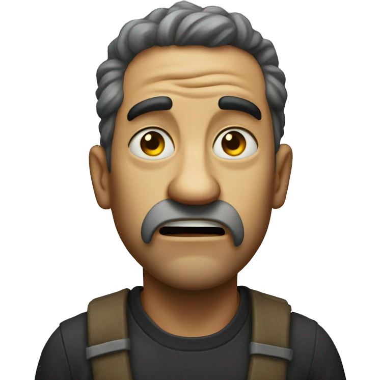 The last stage of disgust emoji