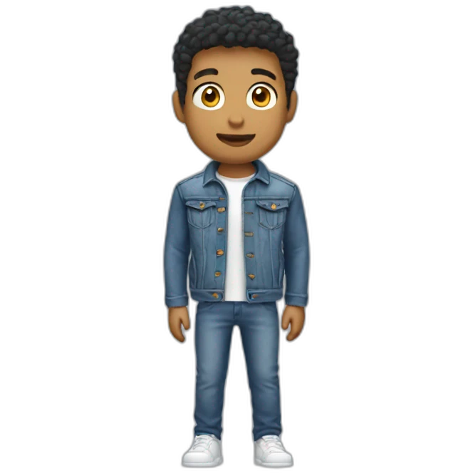 Wear denim jacket in boy emoji