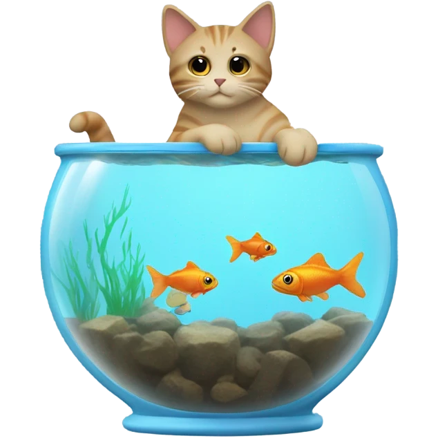 cat with fish emoji
