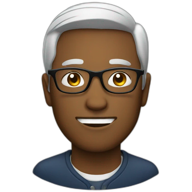 Man with glasses emoji