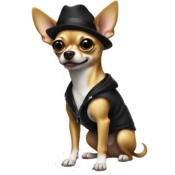 gangster chihuahua emoji