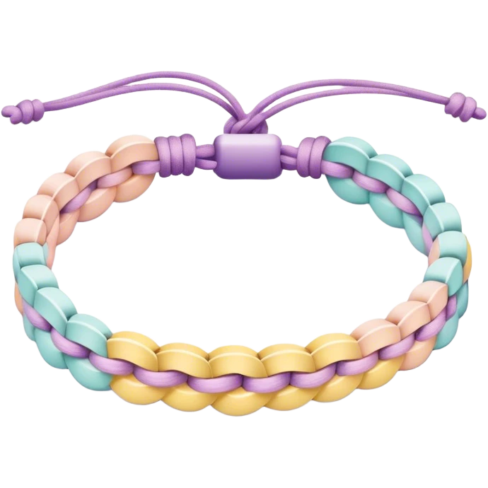 Friendship bracelet pastel emoji