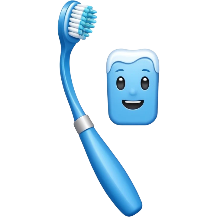 blue Toothbrush emoji