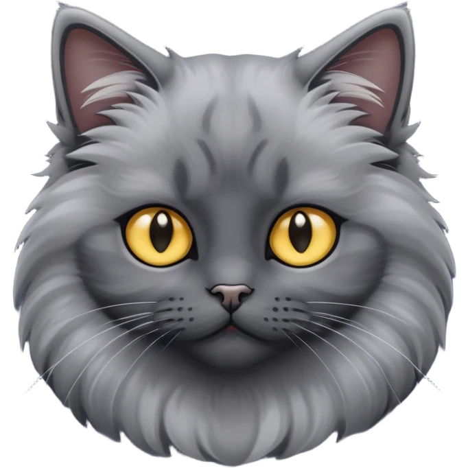 gato negro y gris emoji