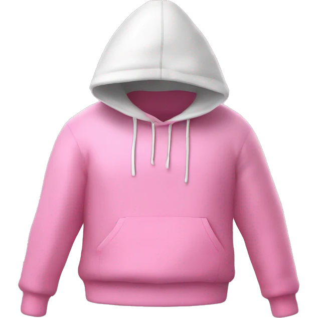 white Cookapoo westring a pink pullover  emoji