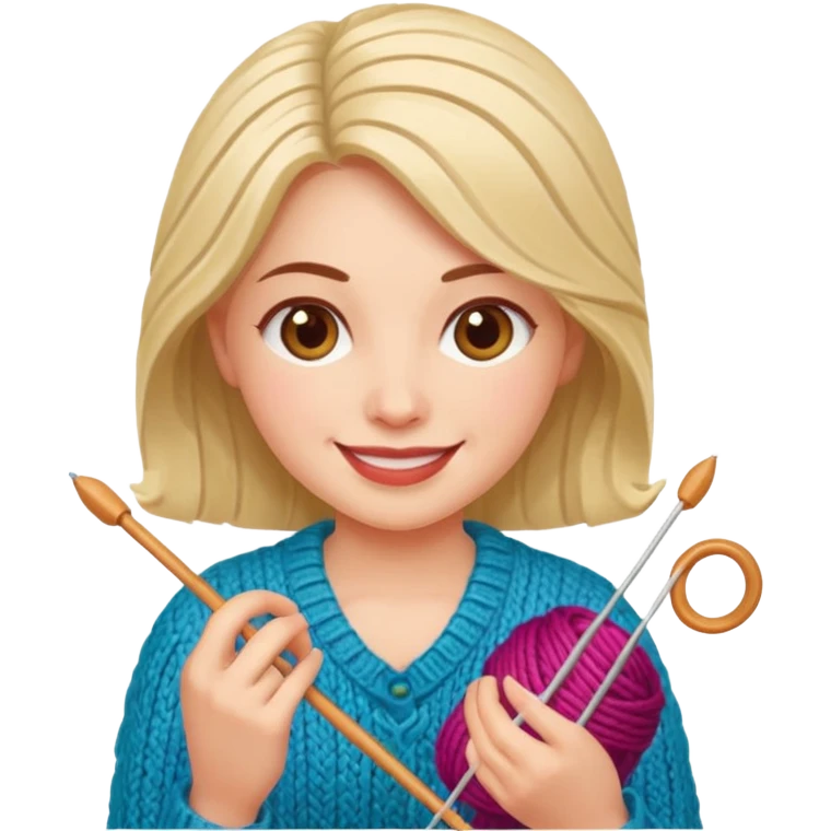 Woman Knitting emoji emoji